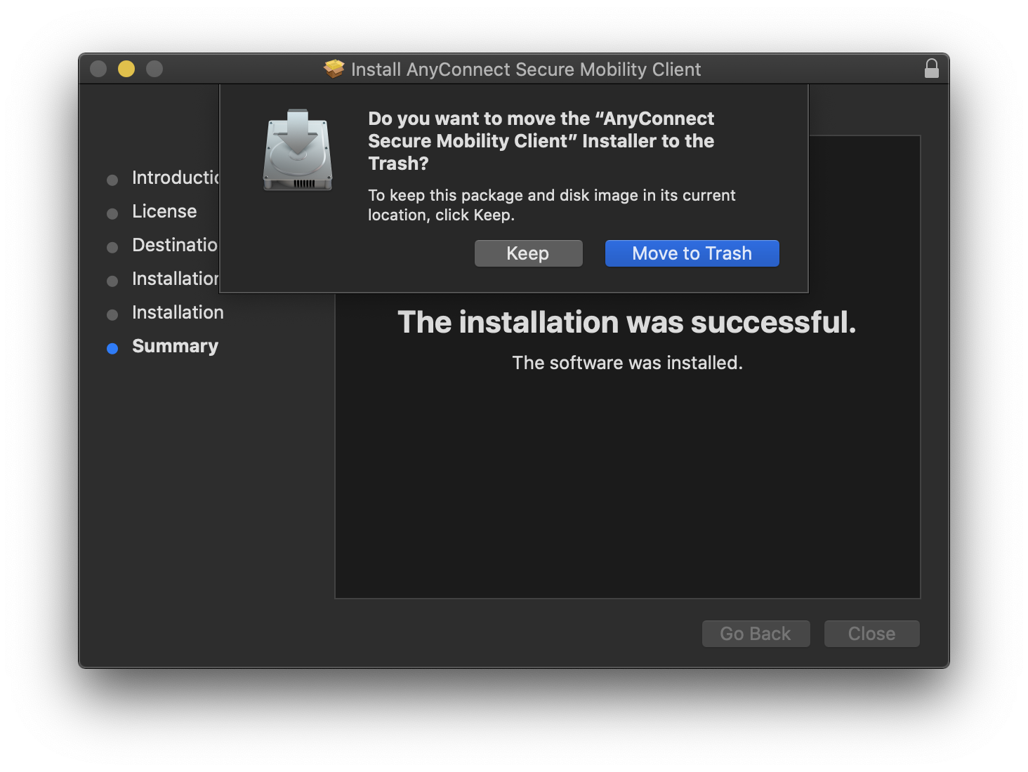 Delete the Installer